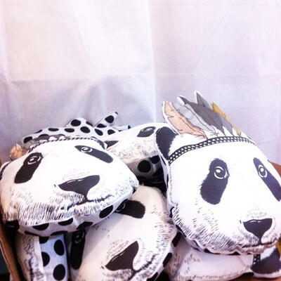 

Baby Kid Fahion Stuffed Toy Pillow Bed Sofa Decor Indian Panda Cushion