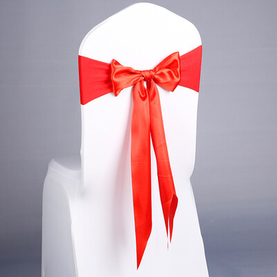

Chair Sash Bow Elastic Chair Ribbon Back Tie Bands for Wedding Party Ceremony Banquet