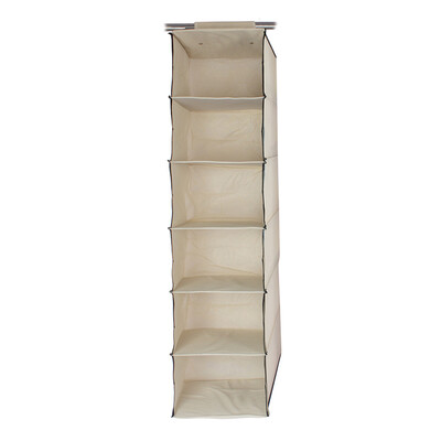

Hanging Closet Organizers 6-Shelf Fabric Closet Hanging Type Multi-Layer Storage Box