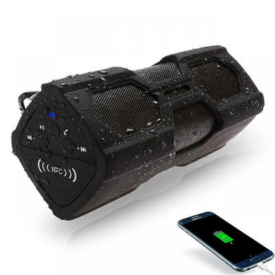 

J NFC Portable Speaker Waterproof Wireless Bluetooth Speakers Soundbar Built In Battery Power Bank