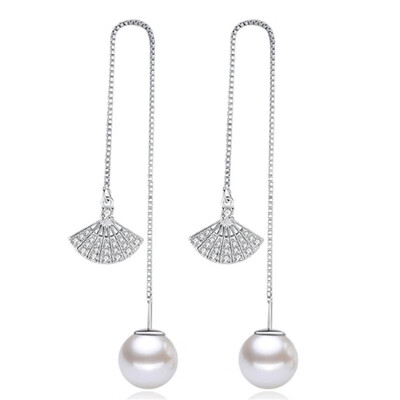 

Women Cubic Zirconia Drop Earings Fashion Jewelry Long Ear Line Eardrop Party Accessories WG42