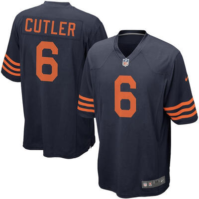 

Youth Football Jersey Chicago Bears Jay Cutler Navy Blue Alternate Game Jersey