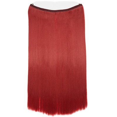

Transparent Invisible Wire Fish Line NO Clip in Hair Extensions 20 Inch Straight Wavy Curly Synthetic Hairpieces