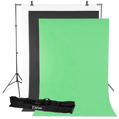 

Photography Studio 16 3M Background Stand 3 23M Muslin Backdrop Kit Set