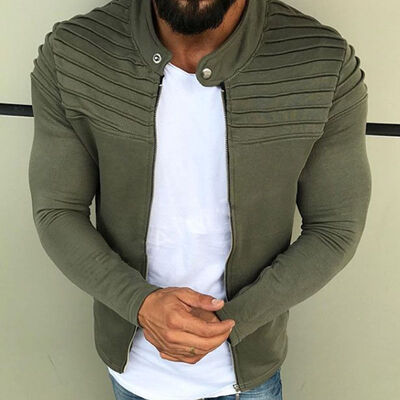 

Mens Winter Casual Slim Jacket Warm Winter Baseball Coat Outwear Outfits