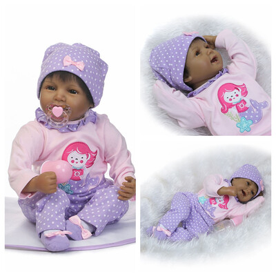 

Ktaxon Reborn Baby Doll Real Life Soft Silicone 22" Realistic Baby Dolls Girl Cute Doll Gift for Ages 3