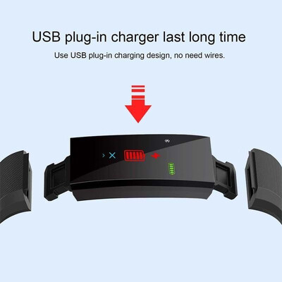 

Waterproof Smart Bracelet Watch 115 Plus Blood Pressure Monitoring Heart Rate Monitoring