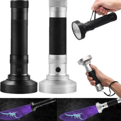 

100 leds LED UV Flashlight Torch Purple Violet Light Lamp Detection Fluorescen