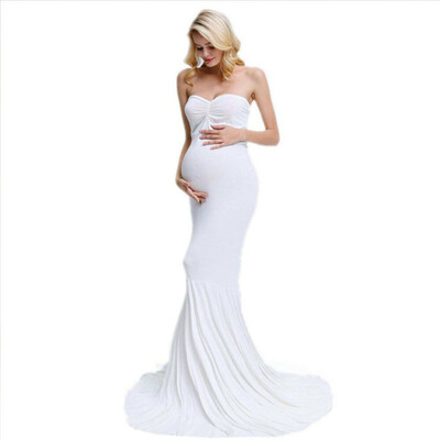 

Chiffon Gown Maternity Maxi Dress Wedding Party Dresses Photography Prop Clothes