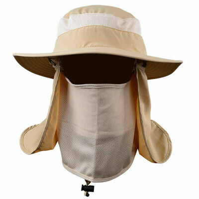 

Outdoor Fishing Hat Sun Protection Neck Face Flap Cap Wide Brim For Men Women