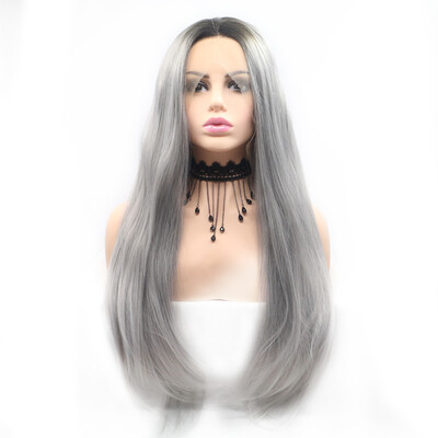 

Dolago Heat Resistant Synthetic Hair Long Straight Wigs For Black Women