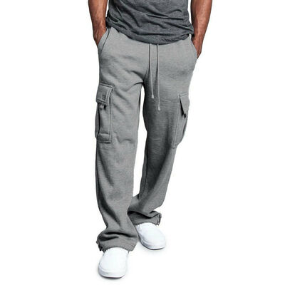 

Men Loose Fit Drawstring Cargo Trousers Work Pants Pocket Casual M-3XL Big Size Tracksuit Gym Sweatpants