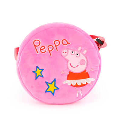 

Piggy Peppa Pig Peppa Pig Peppa Pig Plush Toy Pillow Doll Doll Doll Series Peggy Dance Round Wallet