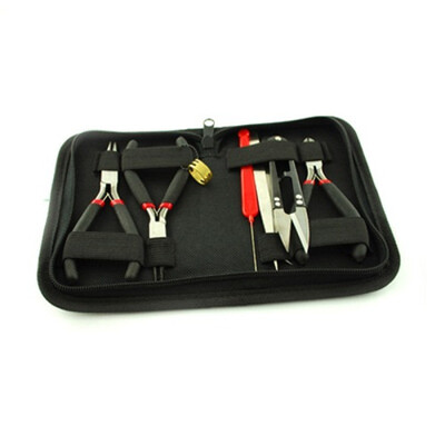 

PH PANDAHALL 1 Set Black DIY Jewelry Tool Sets with Plies Scissor&Pins