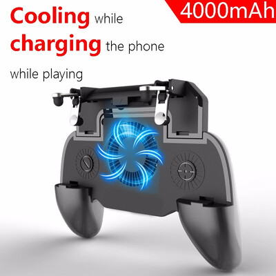 

Mobile Game Controller for PUBG Fortnite L1R1 Turnover Triggers Fire Buttons With Portable Charger Cooling PadAdjustable Size 4