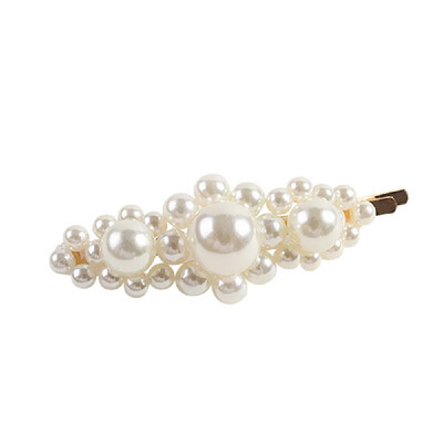 

Fashion Jewelry Hair Accessories Stick Hairpin Girl Sweet Elegant Hairgrip Pearl Hair Clip Snap Barrette