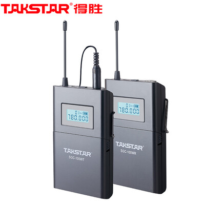 

Victory TAKSTAR SGC-100W SLR wireless interview microphone live wireless microphone bee professional camera recording radio mobile phone black