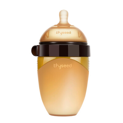 

Shixi baby silicone broken milk bottle 0-3 months simulation newborn baby pacifier wide diameter full soft anti-fall bottle 240ml TB21 send handle