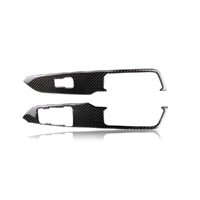 

Carbon Fiber Car Window Control Switch Panel Decor Frame Cover Fit for Ford Mustang 2015 2016 2017 Car Styling Sticker