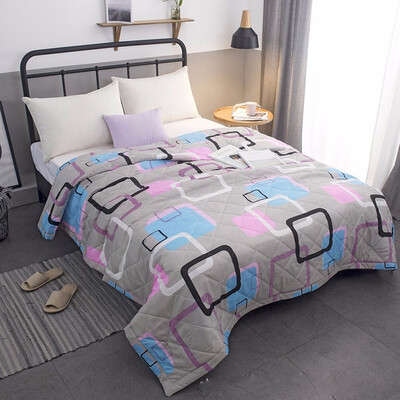

2018 New Solid pink white Bedspread Summer Quilt Blanket Comforter Bed Cover Quilting Home Textiles Suitable for Children adult