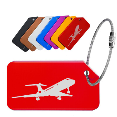 

〖Follure〗Luggage Tags for Travel Suitcase Durable Aluminium Aeroplane Design Multicolour