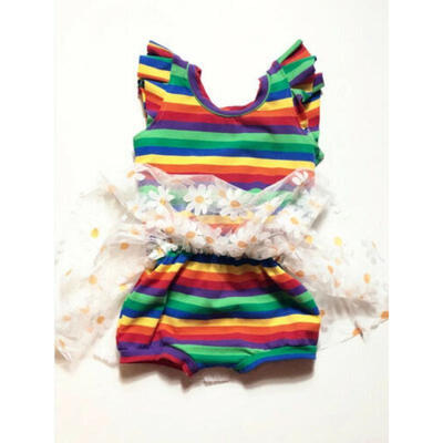 

Newborn Kid Baby Girl Infant Romper Jumpsuit Bodysuit Tutu Dress Clothes Outfits