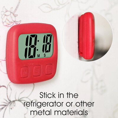 

Kitchen Timer Digital LCD Cooking Timer Electronic Full Vision Swivel Hook Count-Down Up Clock Loud Alarm Magnetic Stand Timer
