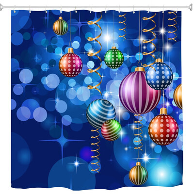 

Colorful Blue Christmas Ball Digital Printing Fabric Waterproof&Mildewproof