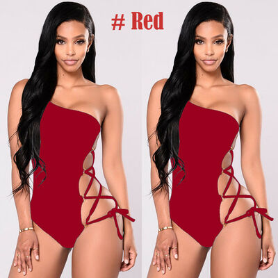 

Fashion Women Padded Push Up Bandage Beachwear Monokini Swimsuit Swimwear Bikini