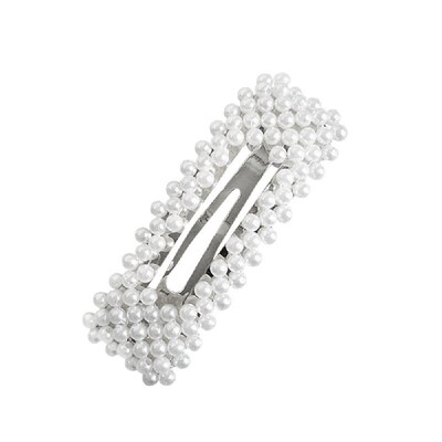 

Fashion Jewelry Hair Accessories Stick Hairpin Girl Sweet Elegant Hairgrip Pearl Hair Clip Snap Barrette