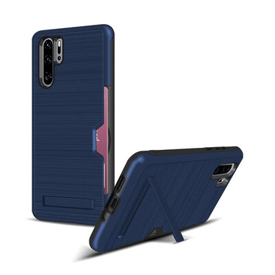 

Hybrid Bumper Case Huawei P30 Pro Card Holder Cover Huawei P30 Pro P30pro VOG-L29 VOG-L09 TPU Stand Case