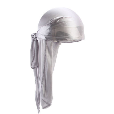 

Men Women Silky Durag Bandanna Turban Hat Wig Doo Rag Biker Headwear Headband