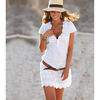 

Sexy Women Summer Casual Sleeveless Evening Party Beach Short Mini Dress