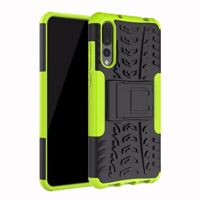 

For Huawei P20 Pro Case Kickstand Swivel Full Body Rugged Bumper Armor Cover