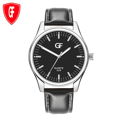 

Gobestart Hot Man Leather Watch Whatever Late Anyway Letter Watches New Pointer glow
