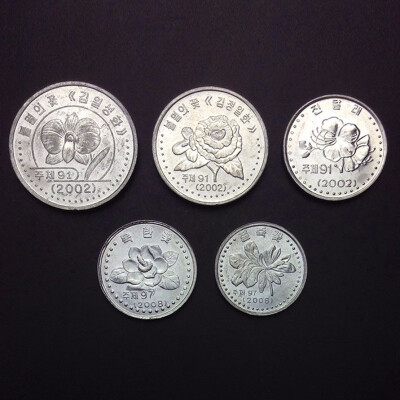 

5 PCS Set Coins Of DPRK North Korea