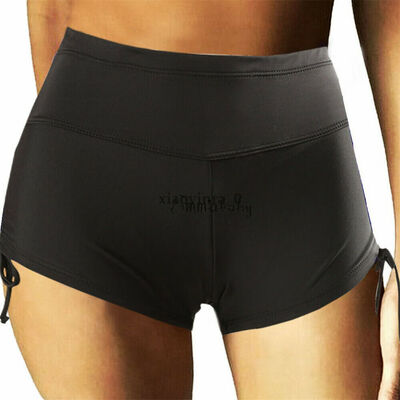 

Hot Women Ladies Elastic Crushed Side Tie High Waist Sports Pants Shorts Bottoms