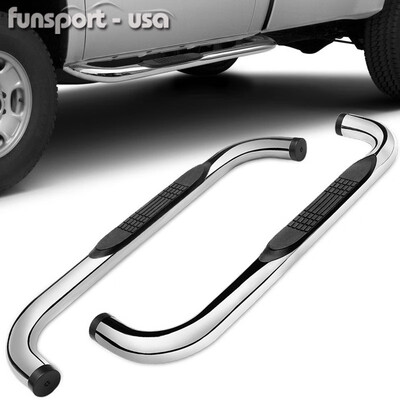 

For 99-18 Chevy Silverado Regular Cab 3" Running Board Side Step Oval Nerf Bar