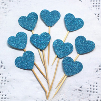 

FUNNYBUNNY Funny Hearts Cake Decorations Toppers Picks for Wedding&Baby Birthday 10 Counting Christmas Decorations for Home