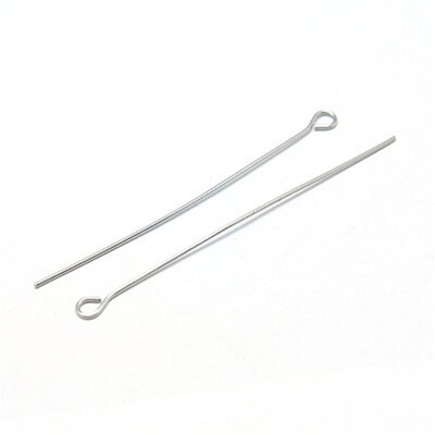 

PH PANDAHALL 100 Pcs 304 Stainless Steel Head Pins Findings Eye Pin 23-Gauge for Jewelry Making