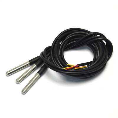 

DS18B20 Temperature Sensor Waterproof Digital Probe Sensor For Arduino 3pcs