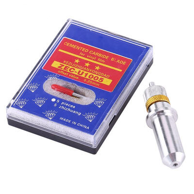

Greensen 15pcs Tungsten Steel Plotter Cutter Blade Cutting Tool 30 45 60 Degree with Holder
