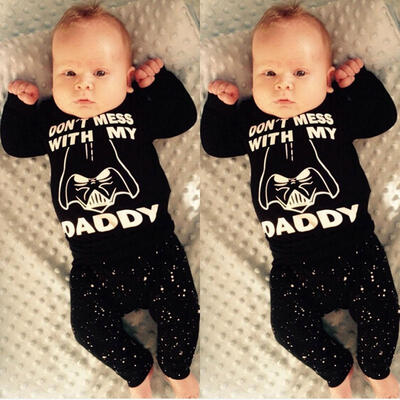 

Star Wars Newborn 6 12 18 24 Months Tops Shirt Pants Set Baby Boy Clothes Outfit