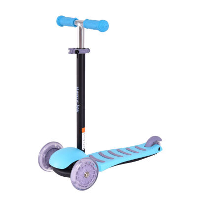 

Adjust Handle 3 LED Light up PU Wheels Kids Kick Scooter-Blue