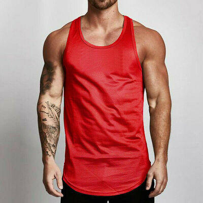

Mens Stringer Bodybuilding Tank Top Gym Fitness Singlet Sleeveless Muscle Vest