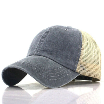 

Vintage Baseball Cap Men Adjustable Distressed Trucker Snapback Hat Unisex