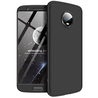 

MOONCASE Moto G6 three-section all-inclusive shield - black