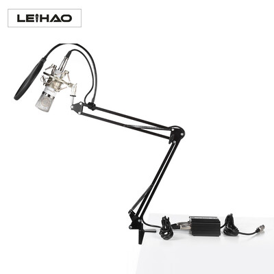 

LEIHAO BM - 700 Professional Condenser Microphone Kit Studio Broadcasting Recording with Phantom Power Supply