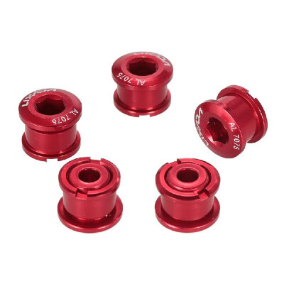 

Lixada Set of 5 Chainwheel Bolts 7075 Aluminum Alloy Crankset SingleDouble Chainring Bolts & Nuts Set Bicycle Accessories