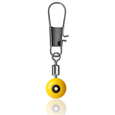

50PCS Space Beans Fishing Connector Float Rolling Swivel Fishing